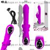 Vibrador con estimulador de 12 funciones y 7 rotaciones. Carga USB